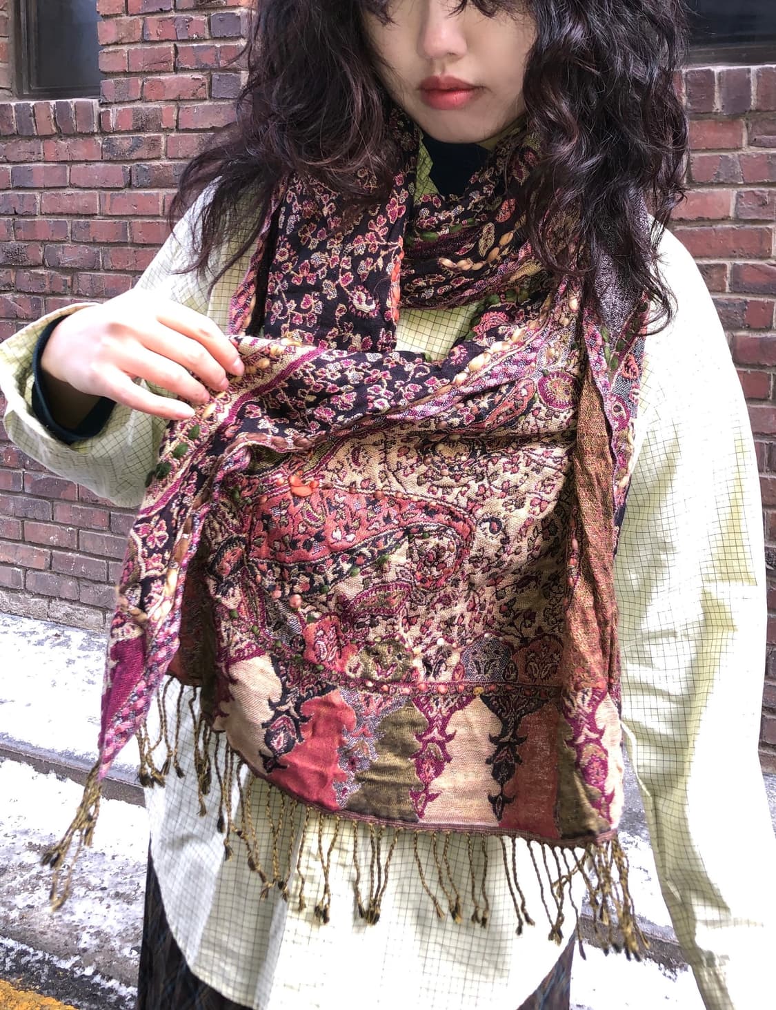 ethnic pattern muffler 상품이미지3