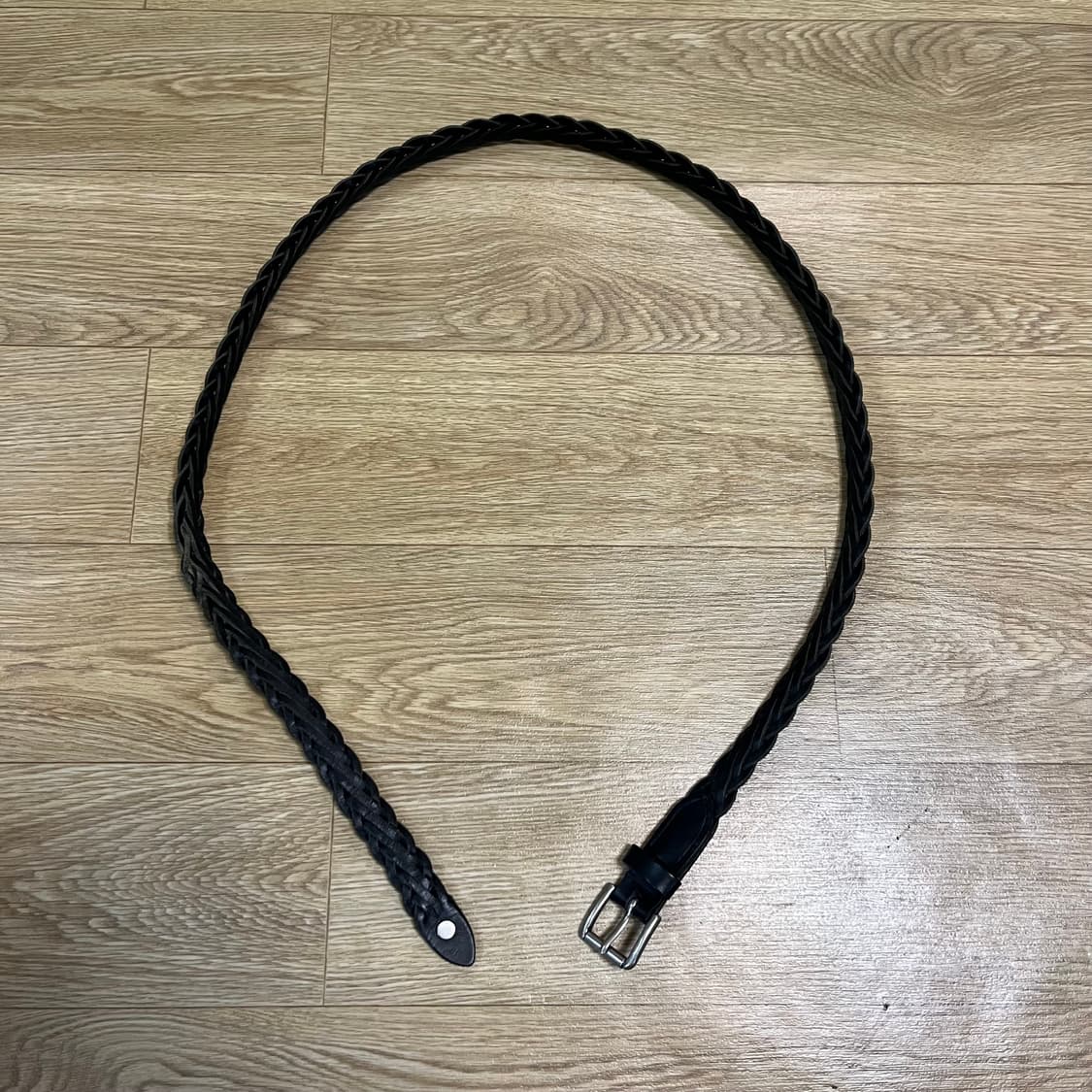 닉앤니콜 소가죽 매쉬 꽈배기 트위스트 벨트 위빙 웨빙 상품이미지2