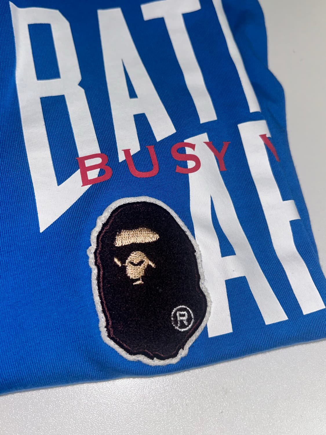 Bape nyc logo tee blue 베이프 nyc 로고 상품이미지3