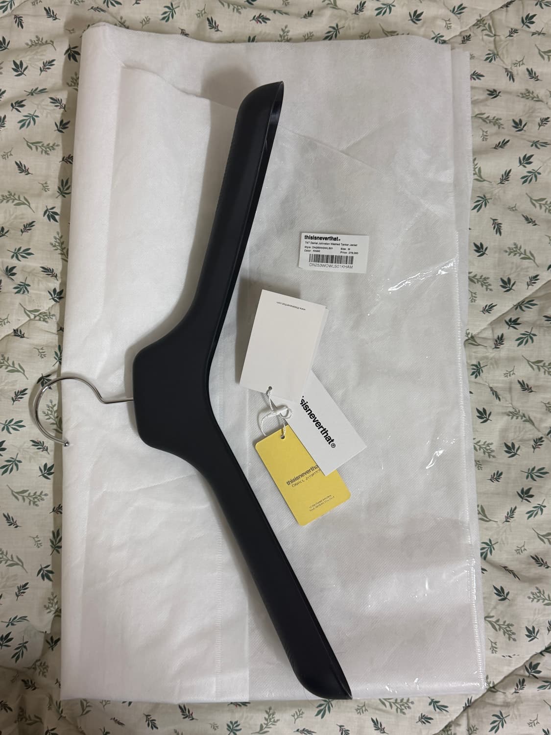 [M] 디스이즈네버댓 x 다니엘 존스턴 워시드 탱커 자켓 카키 디네댓 상품이미지3