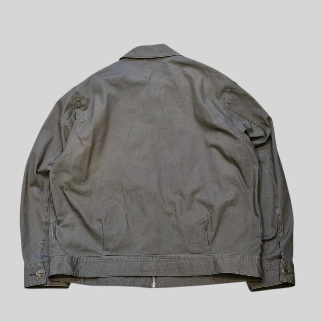 XL(착샷잇음) 유니클로 차콜 면 집업블루종 상품이미지2