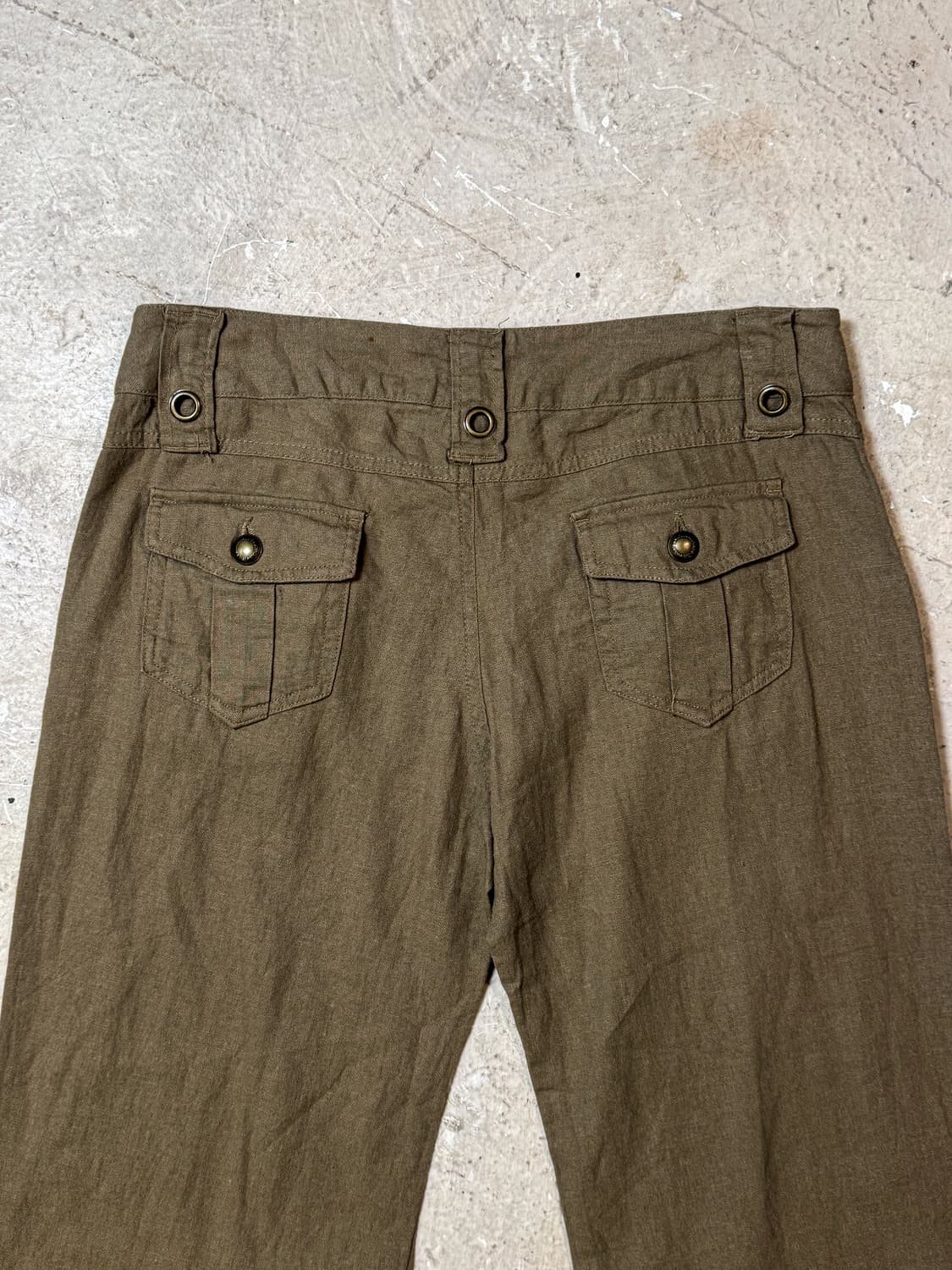 Brown Zip Cargo flare pants 상품이미지7