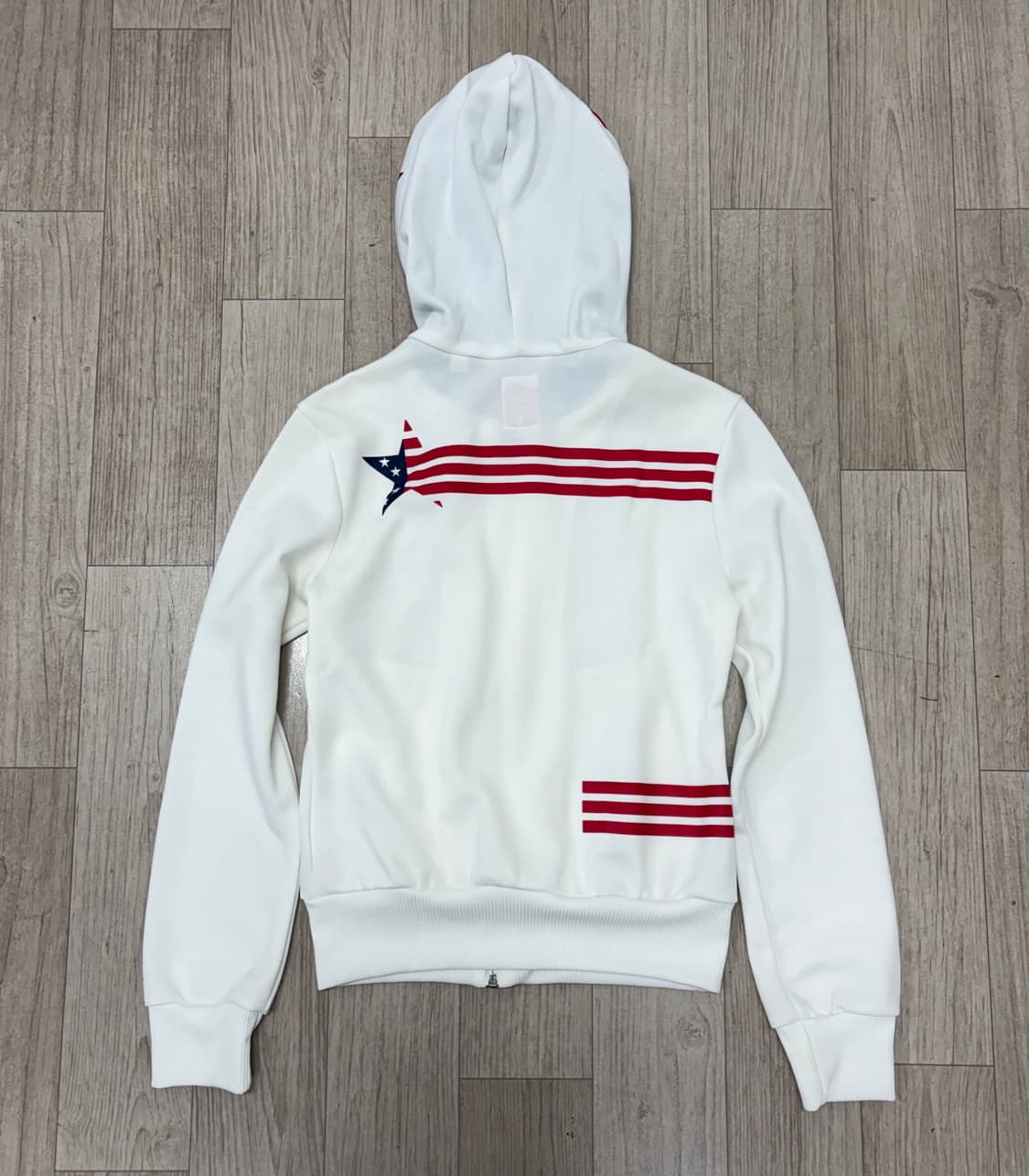 아디다스 USA 성조기 후드집업 화이트 상품이미지8