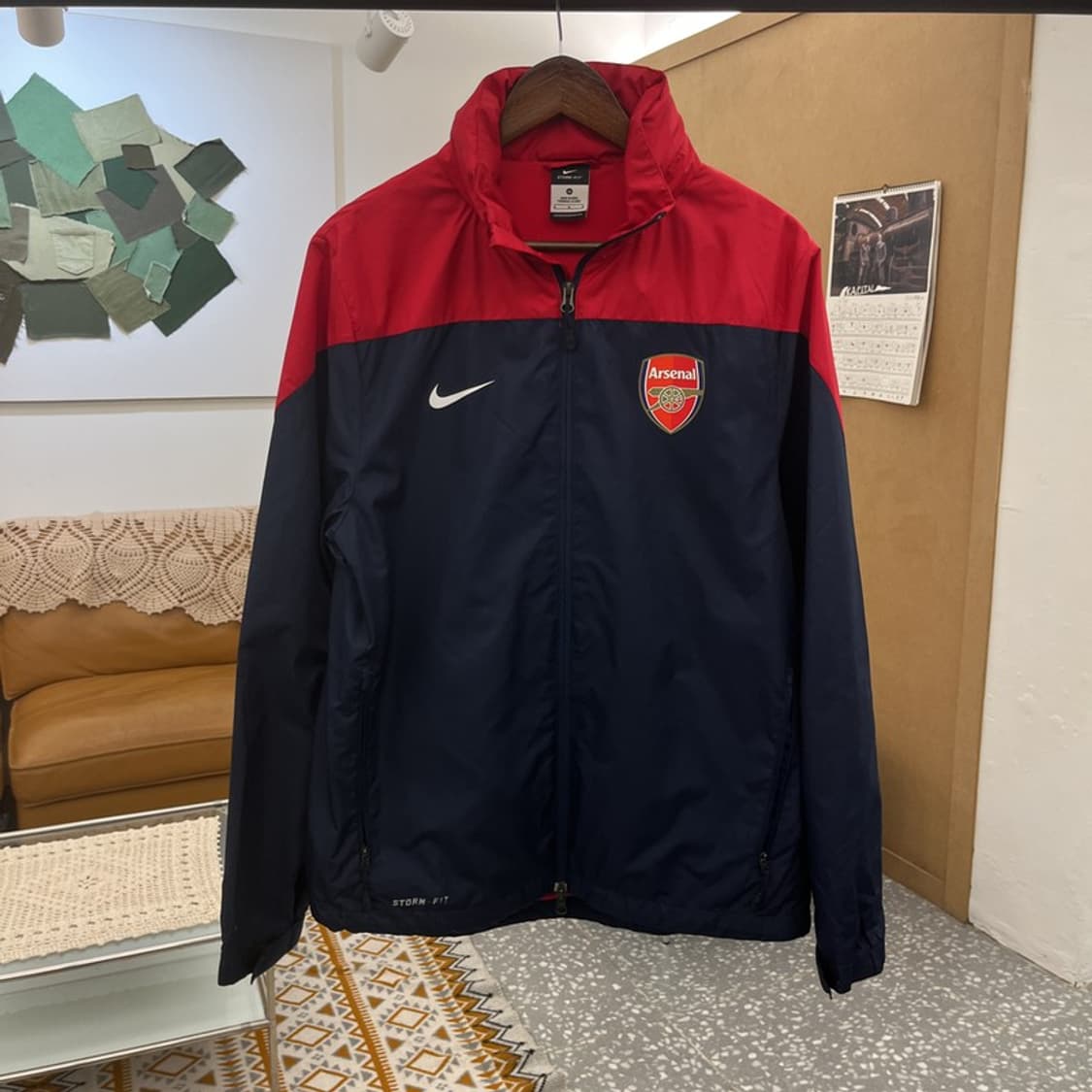 나이키 올드스쿨 레트로 스포티 아스날 바람막이 자켓 M C10594 상품이미지3