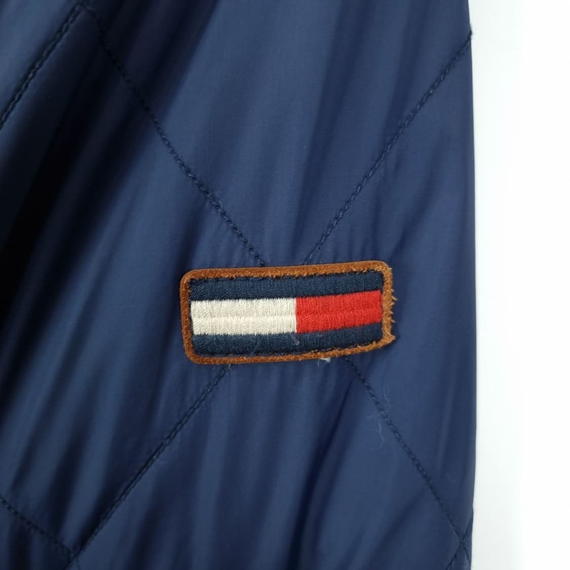 [타미힐피거] 로고 자수 퀼팅 퀄팅 집업 블루종 자켓 네이비 M19332 상품이미지6