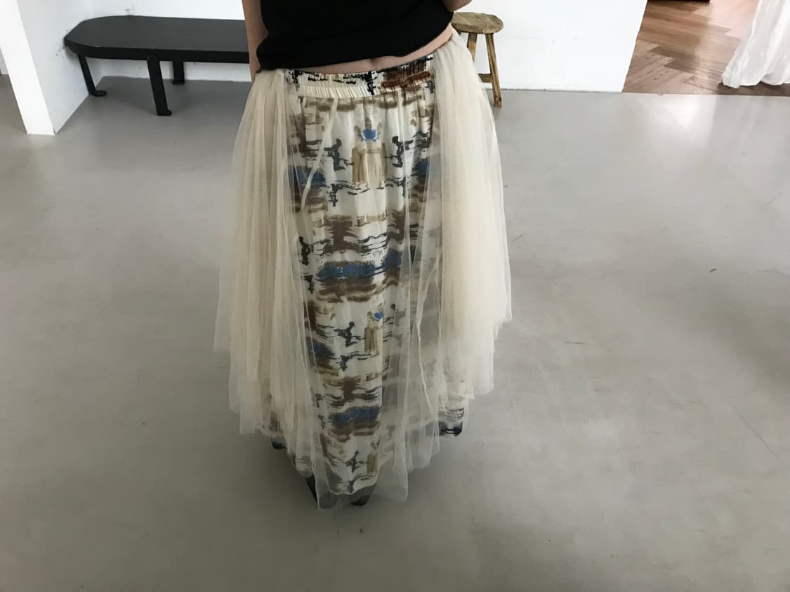 vintage pattern sha skirt 상품이미지3
