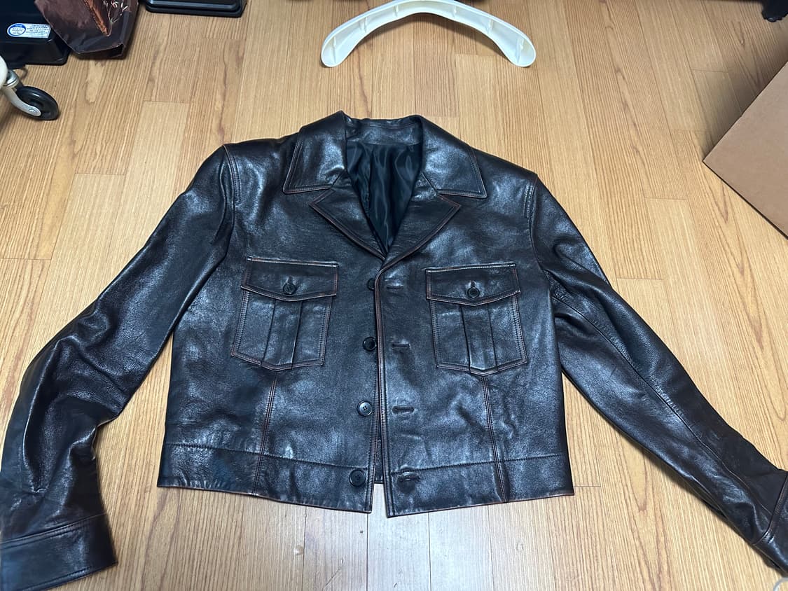 렉토 밀리터리 레더 자켓 M 상품이미지1