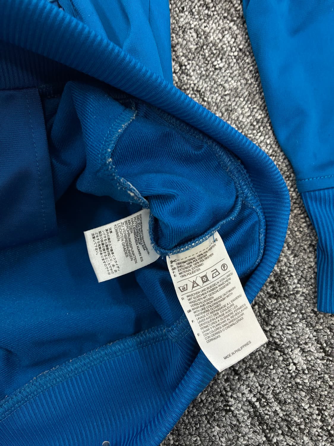 아디다스 블루 오렌지 파이어버드 트랙탑 져지 S 상품이미지8