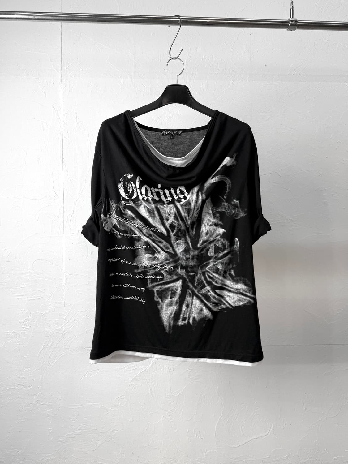 JPN 드레이프 레이어드 펑크 티셔츠 상품이미지1