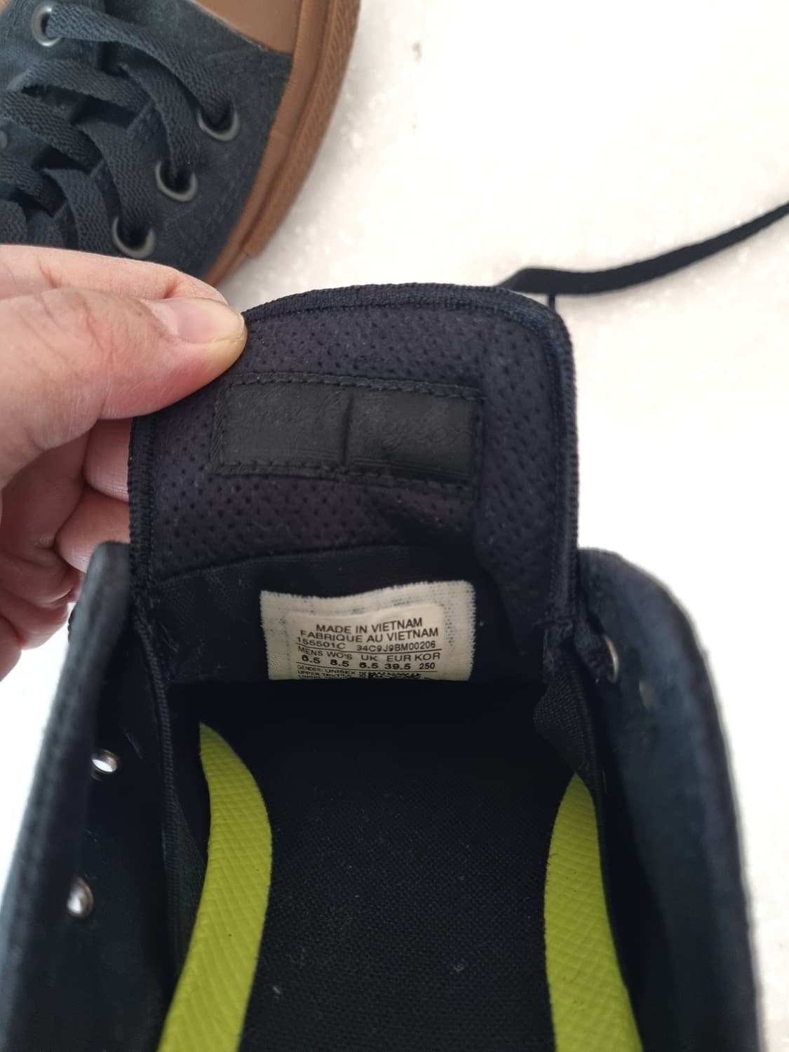 컨버스 척테일러 2 블랙검솔 250mm 상품이미지6