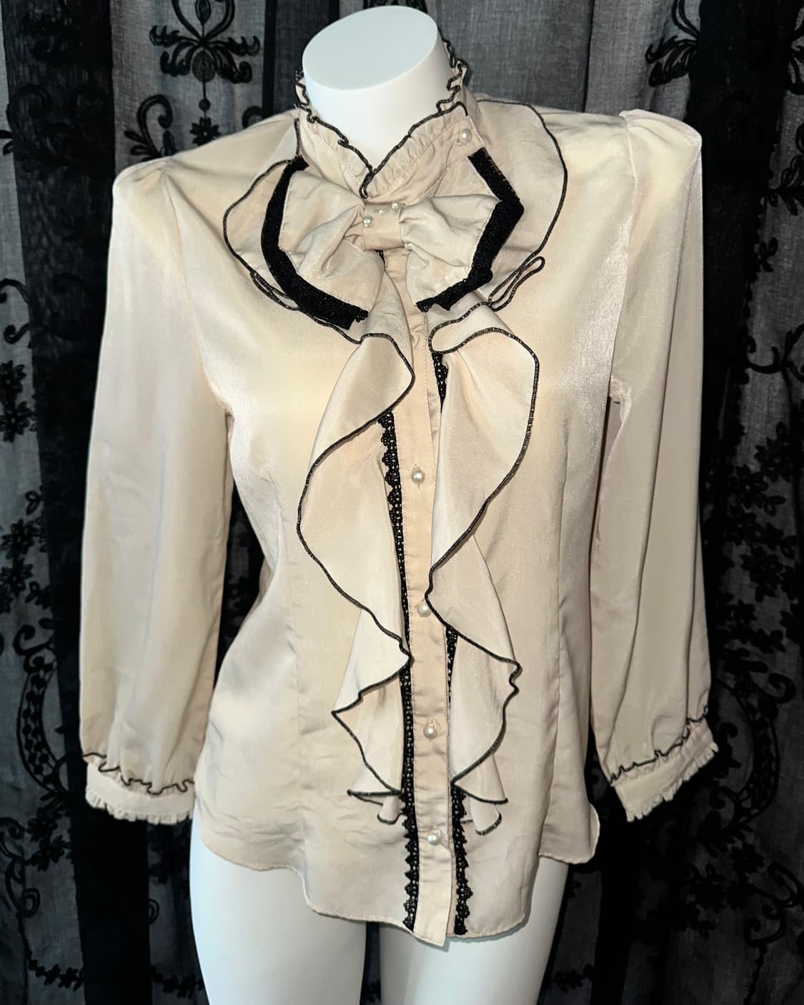 chiffon ribbon blouse 상품이미지2