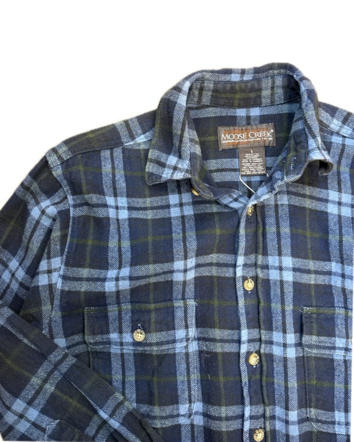 무스크릭 코튼 체크 셔츠 L 상품이미지4