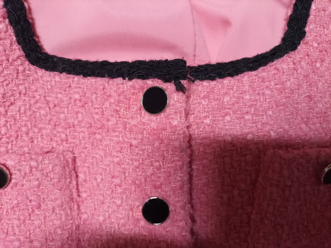 핑크 트위드 투피스 세트(자켓+스커트) 상품이미지7