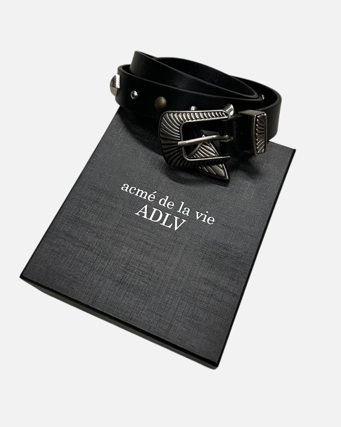western stud leather belt 상품이미지1