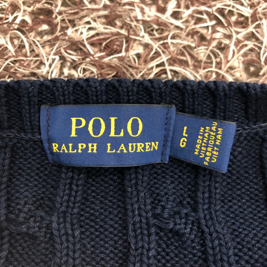 폴로 랄프로렌 네이비 케이블 니트 스웨터 상품이미지4