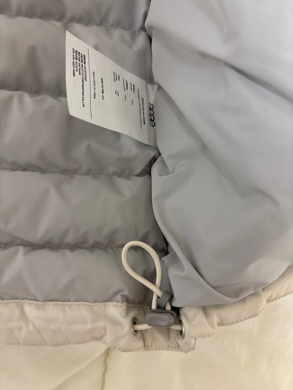 aeae SYMBOL LIGHT DOWN JACKET [CREAM] 상품이미지5