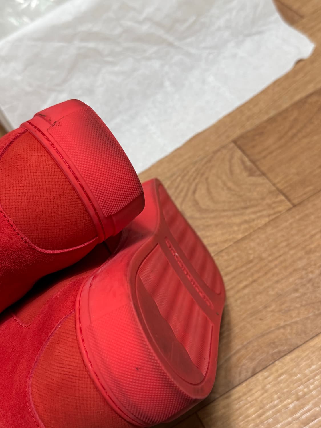 발렌시아가 16SS 모노크롬 레드옥토버 누벅 하이탑 42 상품이미지7