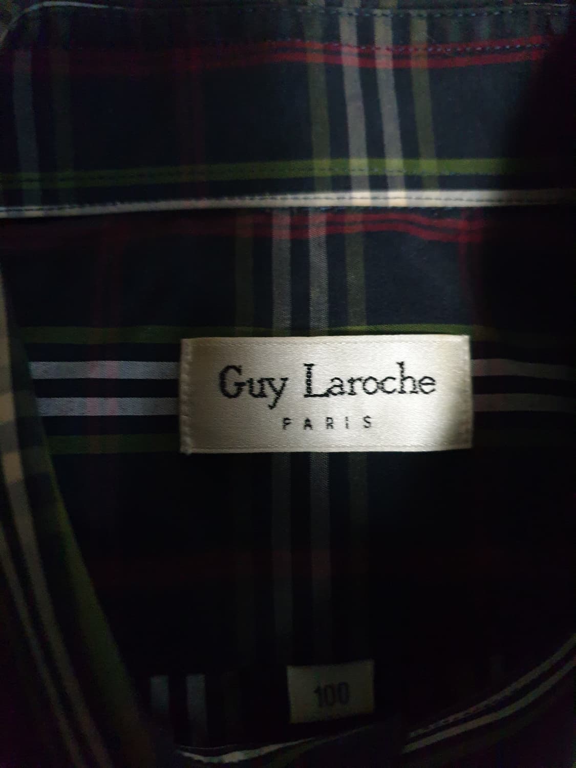 기라로쉬 파리 클래식체크 춘추용 긴팔 셔츠 네이비 (100) 상품이미지3