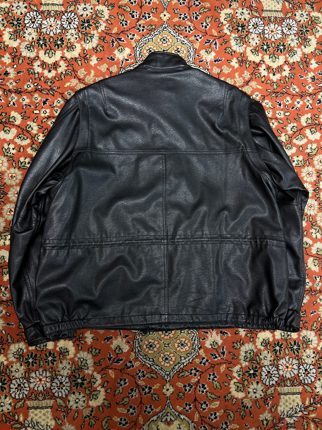 [M] 프릭스스토어 비건레더 하이넥 블루종 가죽자켓 상품이미지2