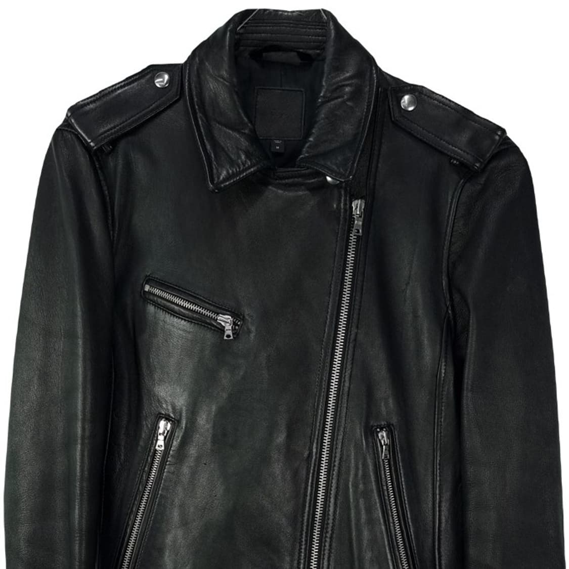 [갭] 리얼 램스킨 양가죽 사선 라이더 자켓 블랙 M18609 상품이미지4