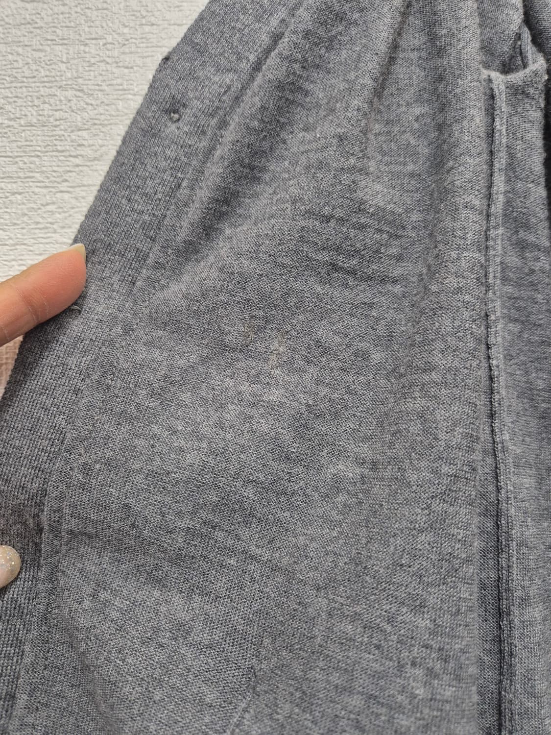 톰브라운 회색 사선 스트라이프 가디건 / 100(정품) 상품이미지7