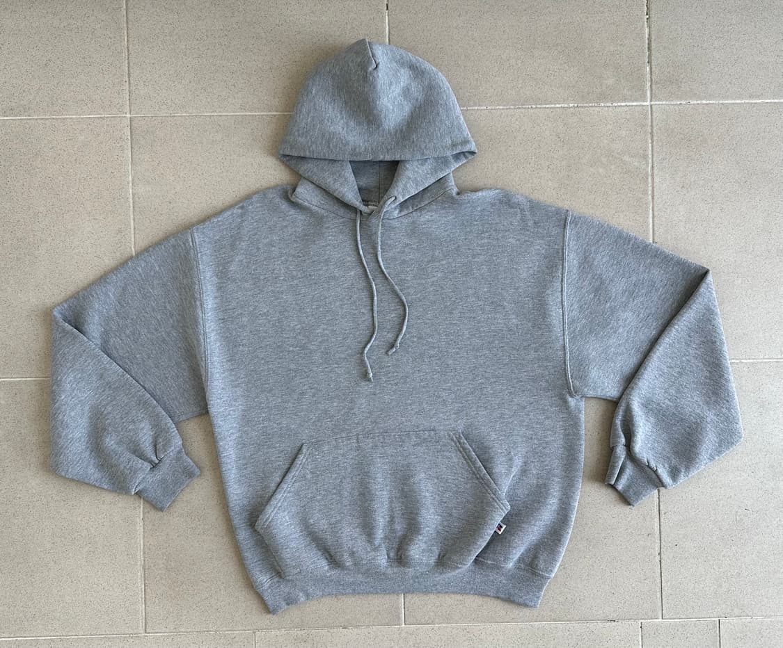 90s 빈티지 러셀 후드 그레이 L 상품이미지1