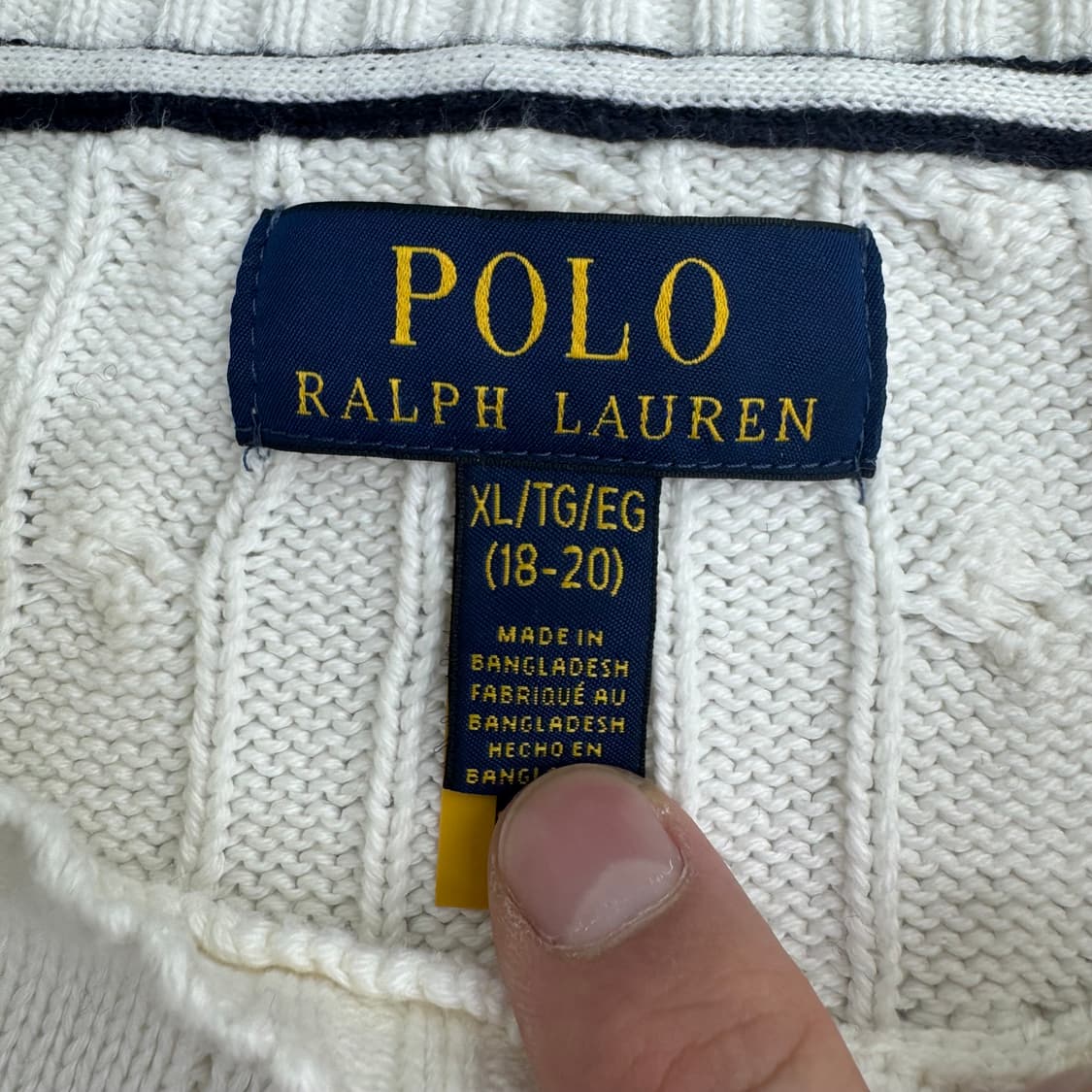 폴로 케이블 니트  상품이미지4