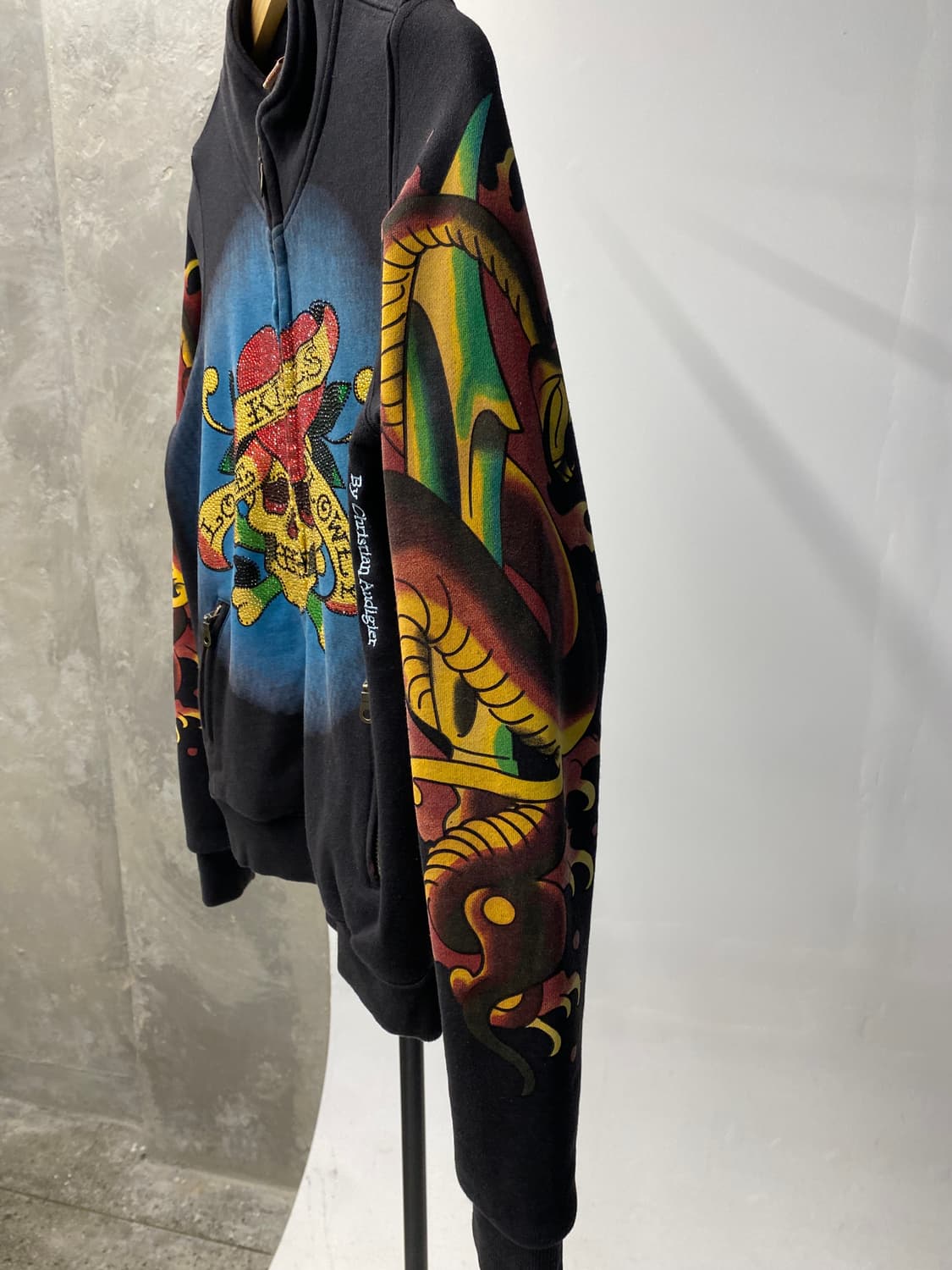 [M] Ed Hardy 에드하디 Y2K 풀 프린팅 집업 상품이미지4