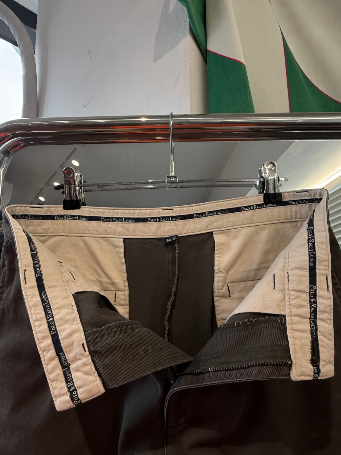 90s Ralph Lauren 워시드 그린치노 팬츠 상품이미지3