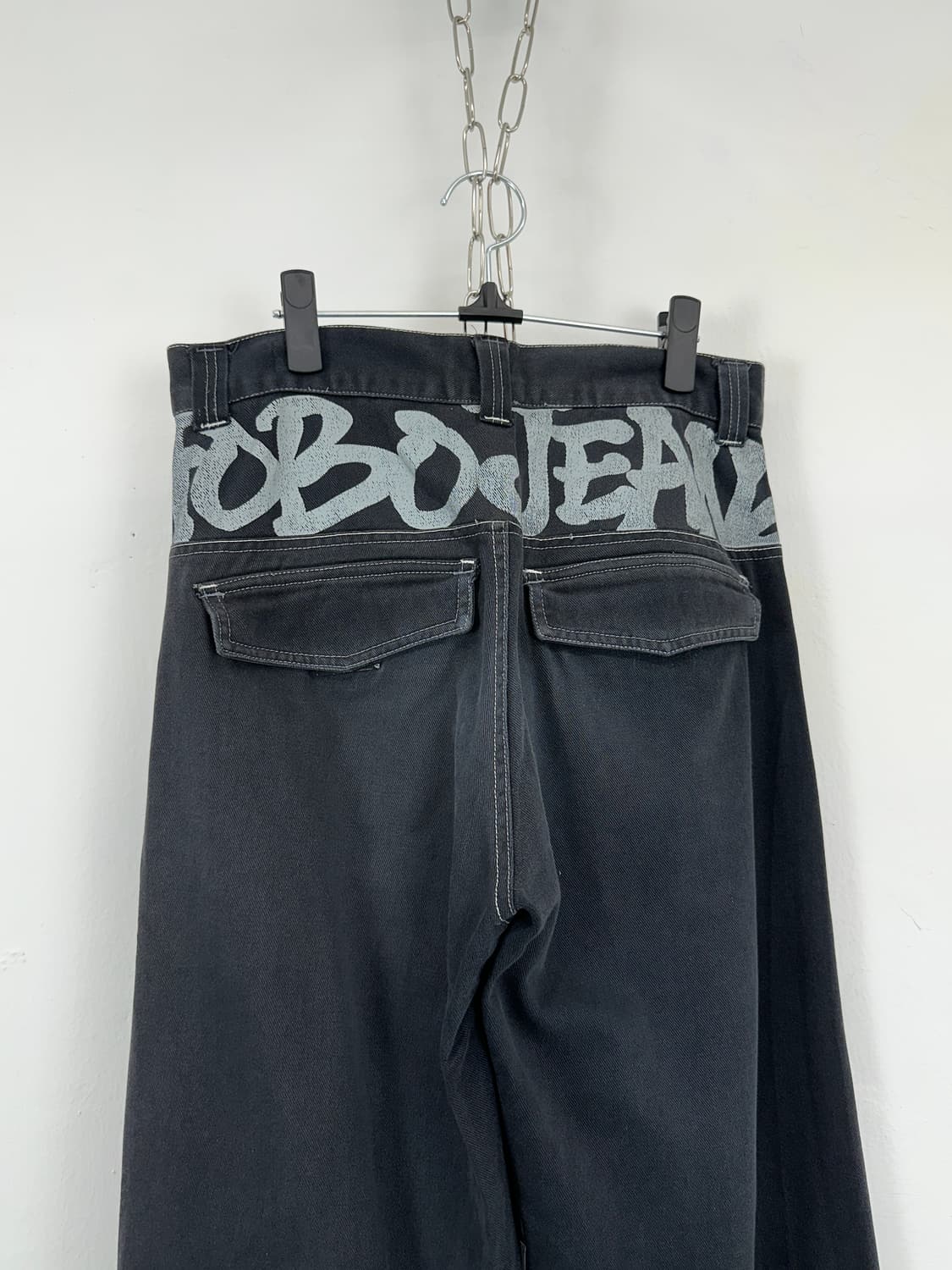 Back Graphic Printed Wide Denim Pants 상품이미지6