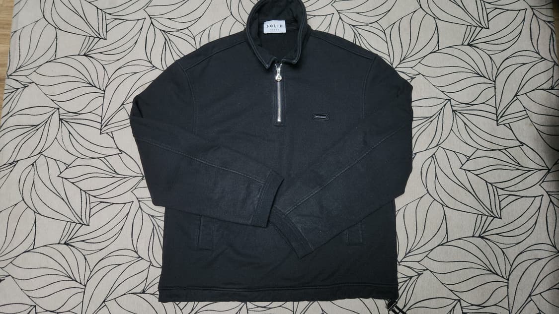 솔리드옴므 남성 하프집업 블랙 105 상품이미지1