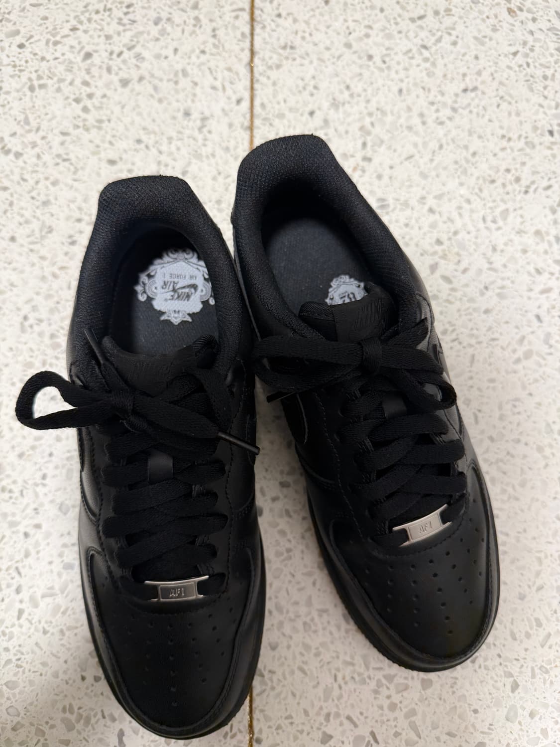 나이키 에어포스 255 트리플블랙(올검포스) 올블랙 상품이미지8