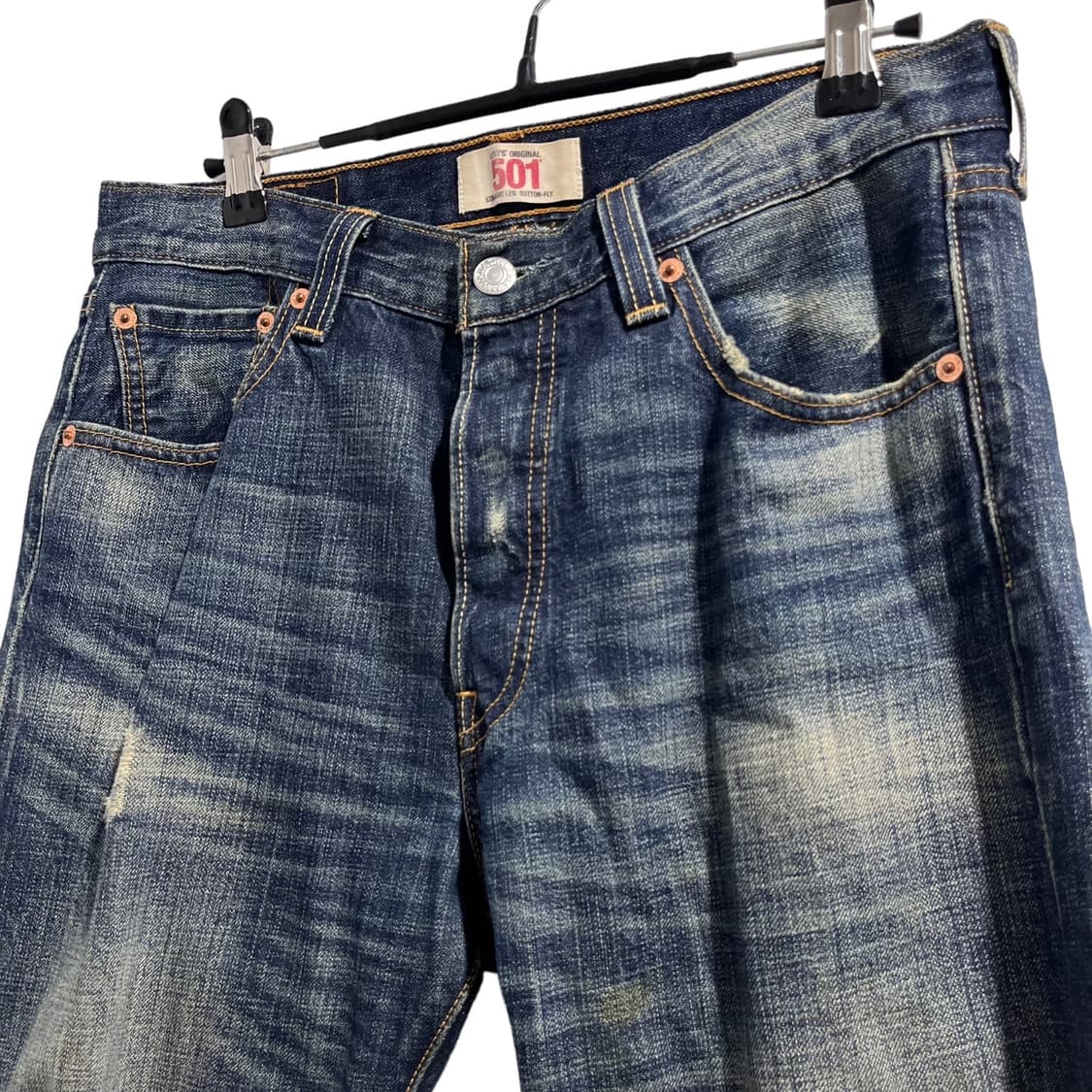 리바이스 501 워싱 데님 팬츠 상품이미지3