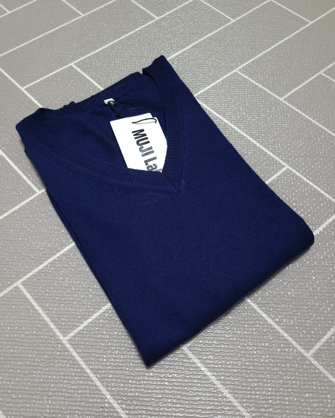 새상품) MUJI Labo 무지 라보 캐시미어 브이넥 니트 스웨터 S 상품이미지6