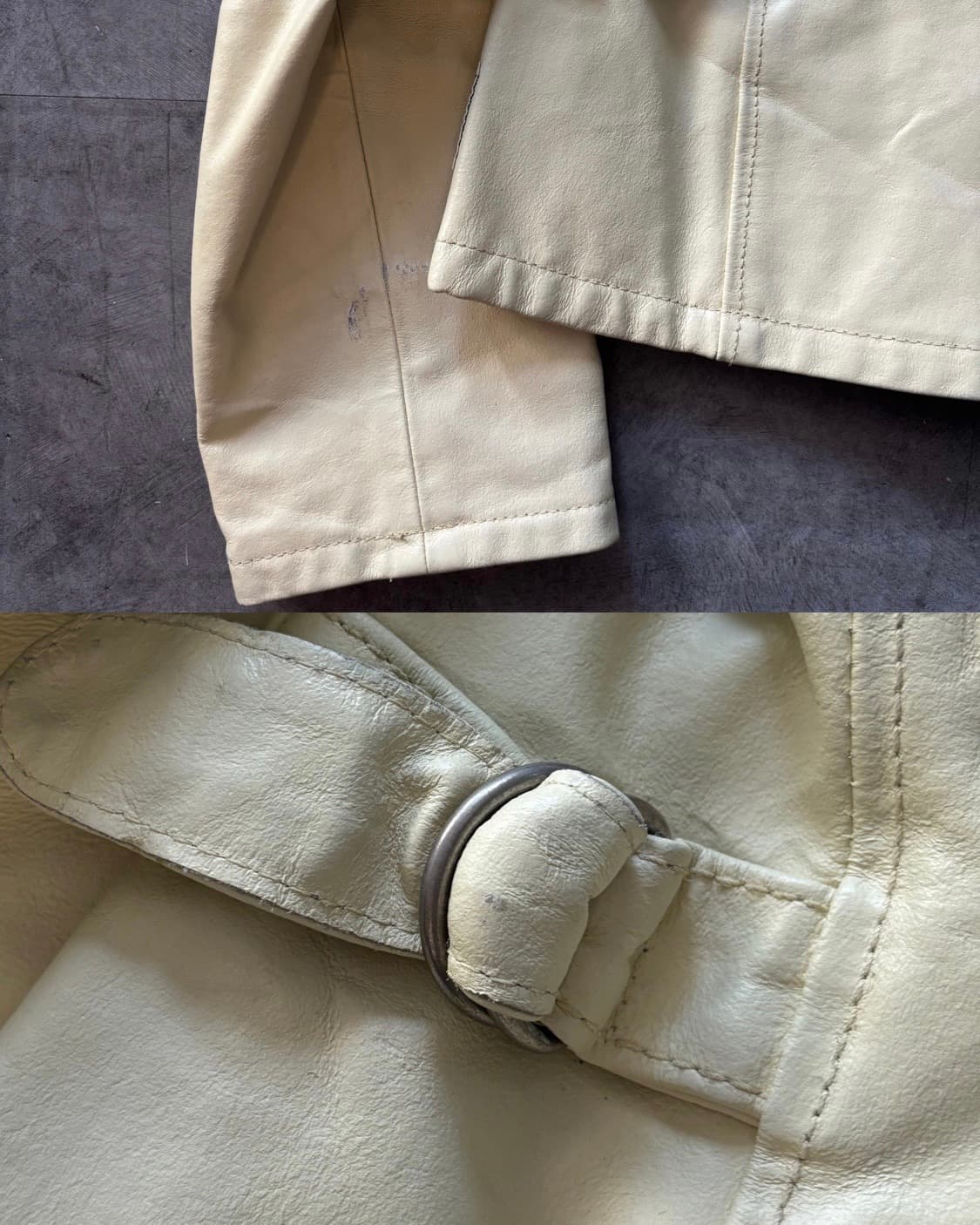 Armani Jeans 아르마니 진스 옐로우 가죽 자켓  상품이미지10