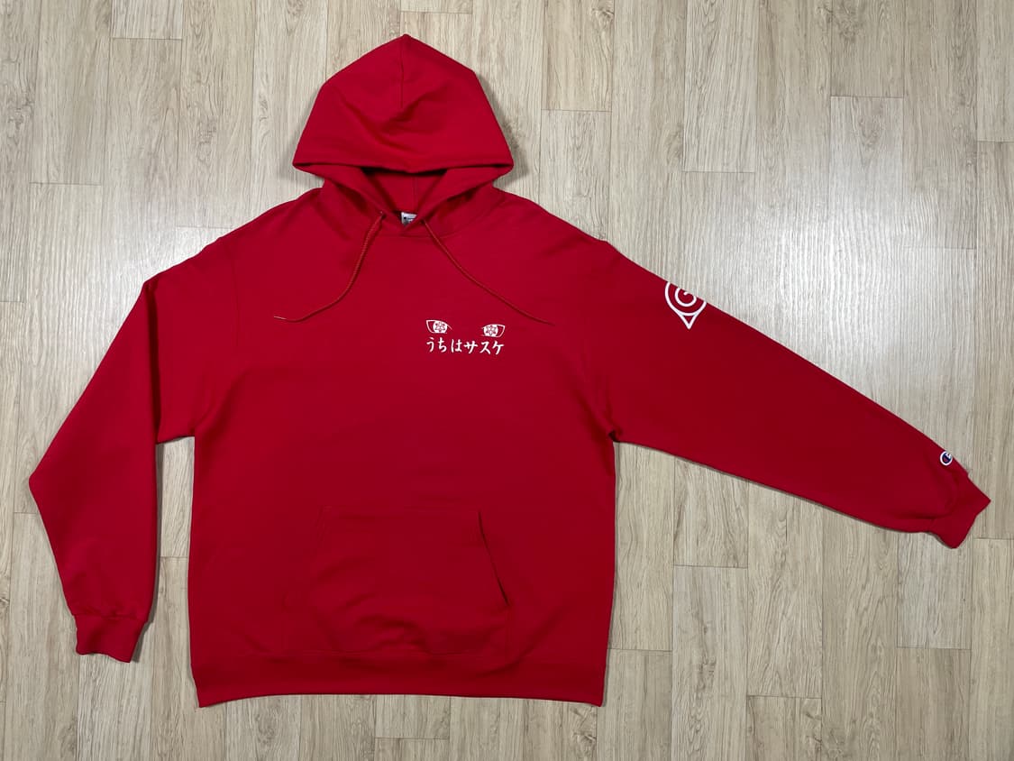 110) 챔피온 X 나루토 우치하사스케 후드티 상품이미지2