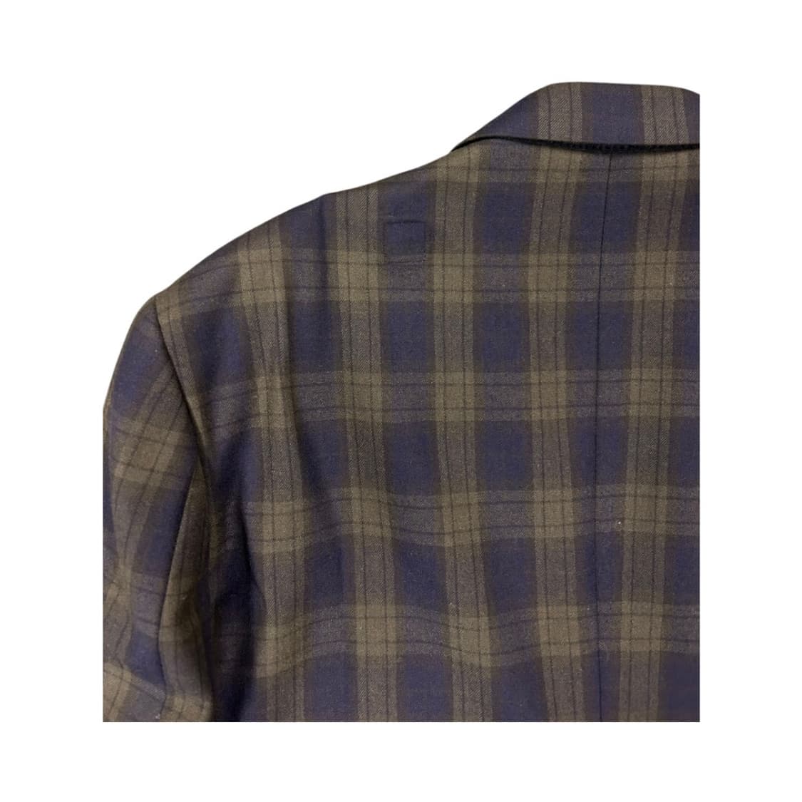 M) 제이프레스 네이비 타탄체크 금장 울 블레이저 OB-008 상품이미지10