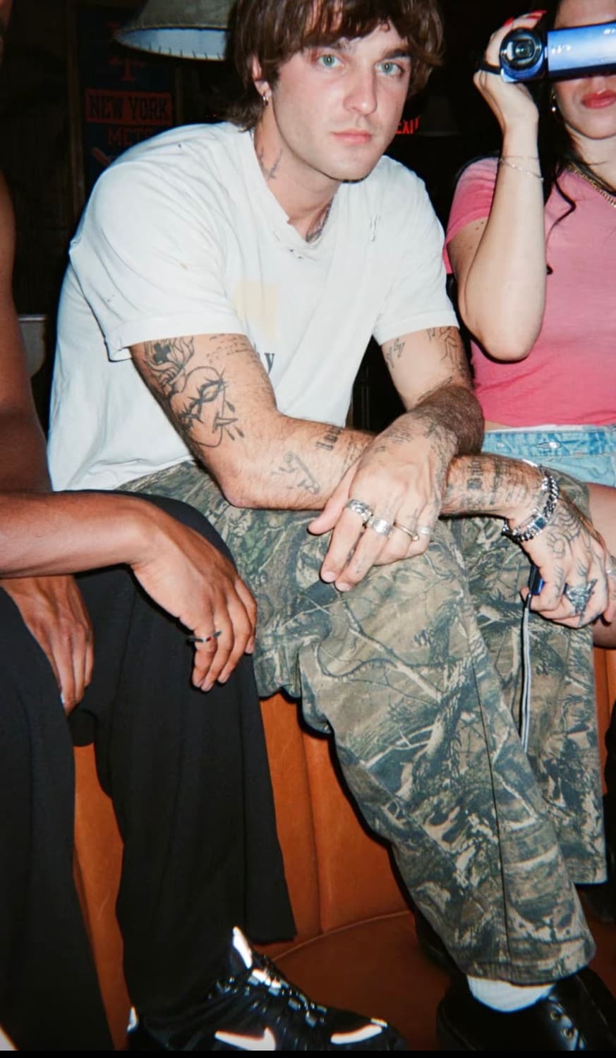 [최종가격] shapesUSA 카모 와이드 레그 데님 / 30 상품이미지1