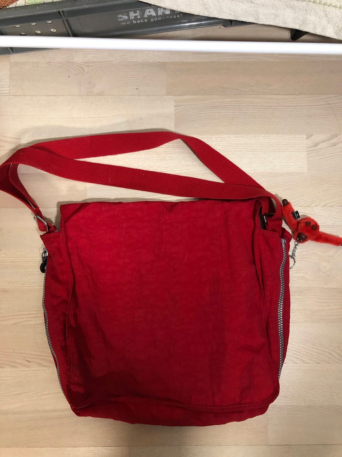 빈티지 키플링 Y2K 레드 빅 크로스백 노트북가방 상품이미지2