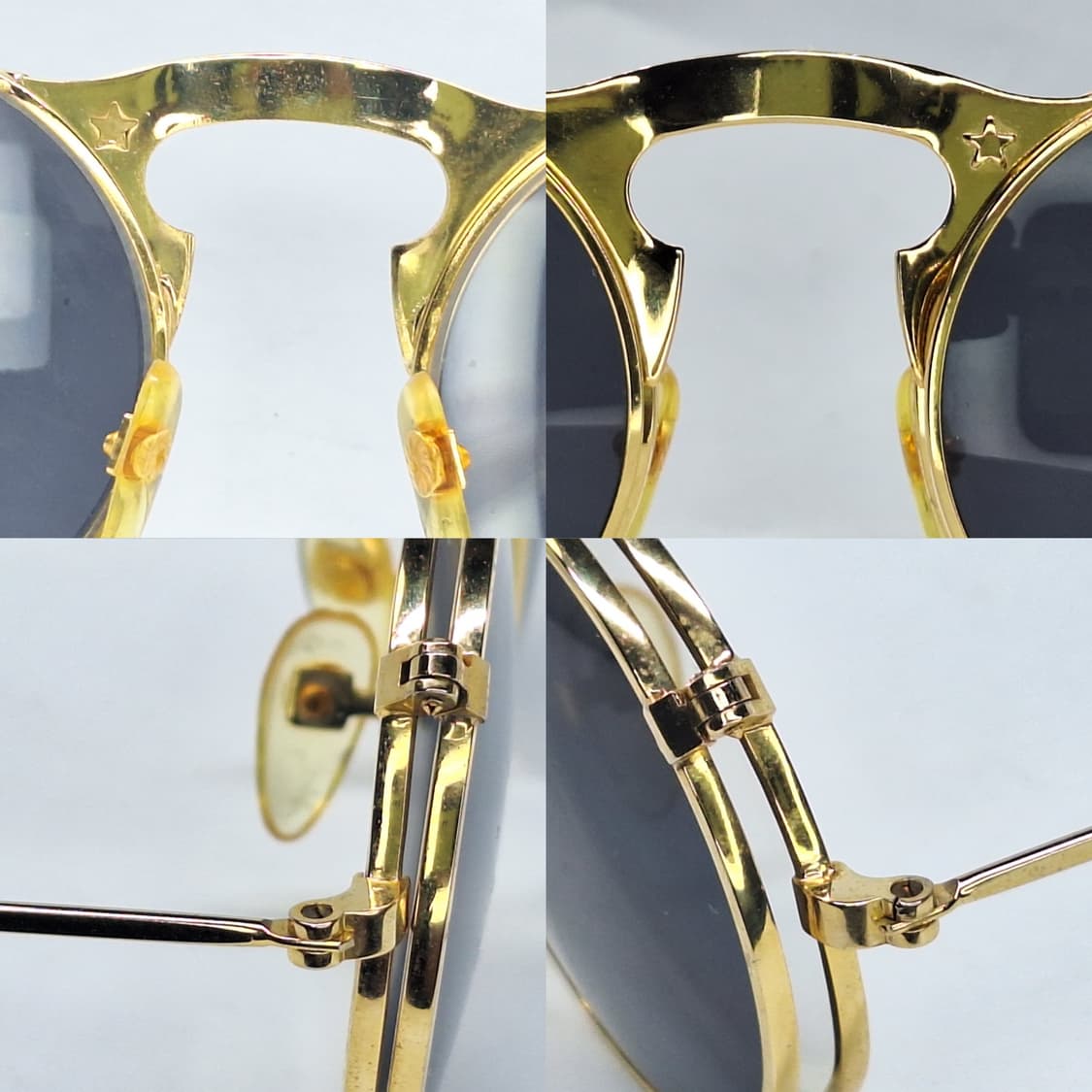 골드 플립 더블 렌즈 선글라스 안경/레옹 일본 수입 빈티지 클래식 레트로 상품이미지6