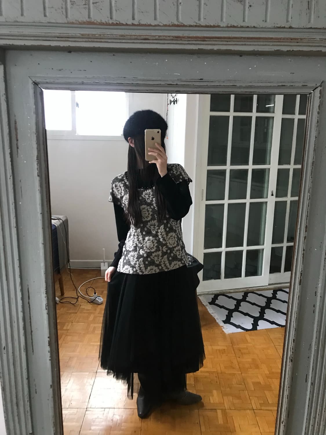 vintage angora beret hat 상품이미지9