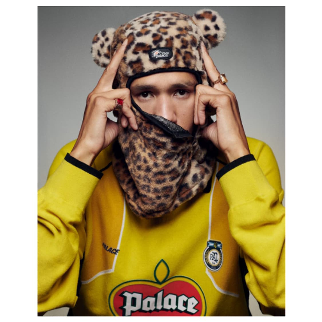 팔라스 퍼리 이어 바라클라바 레오파드 S-M 상품이미지2