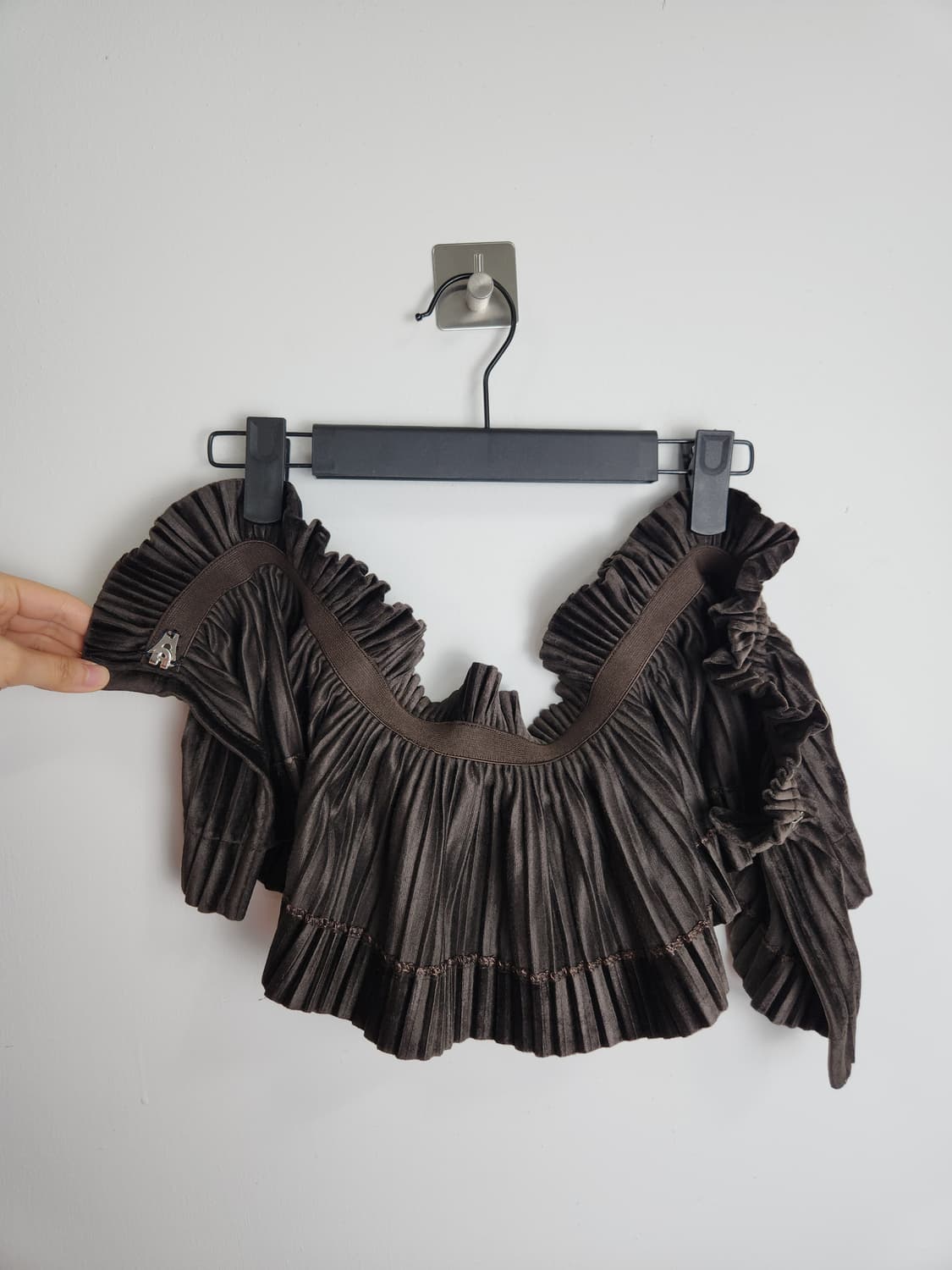 벨벳 레이어드 랩 스커트 상품이미지6