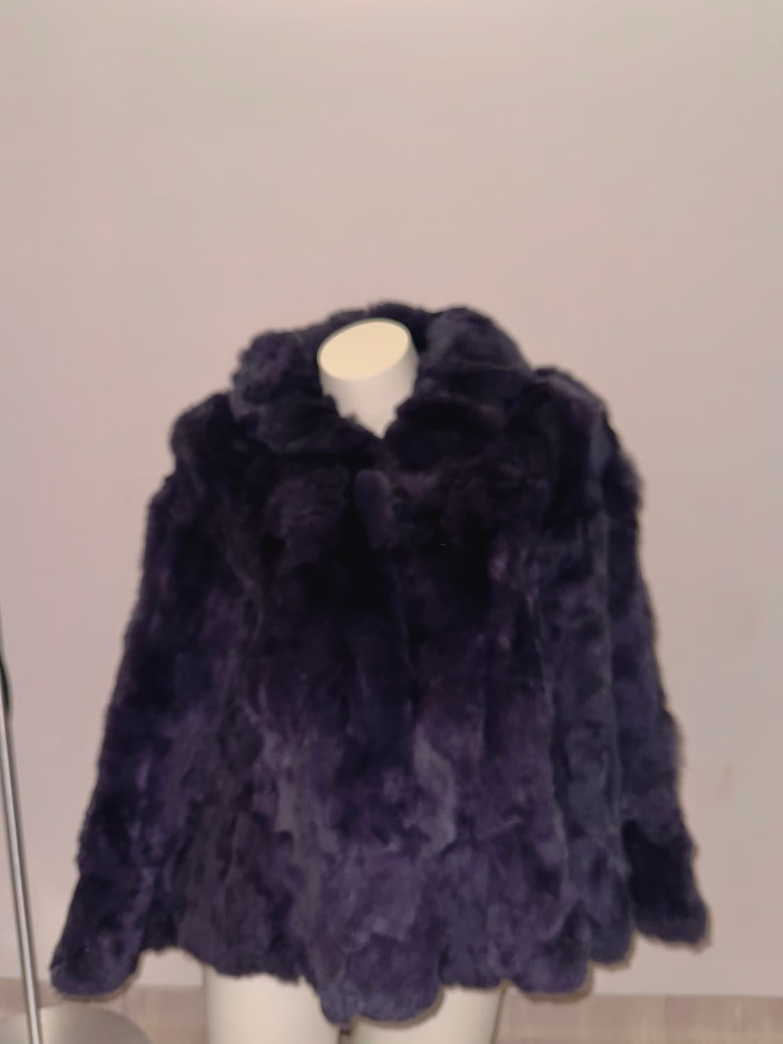 빈티지 퍼플 토끼털 퍼자켓 상품이미지3