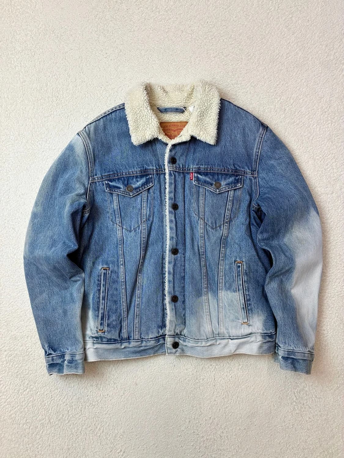 리바이스 00's 양털 아이스 워시드 데님 트러커 자켓 PN6112    상품이미지1