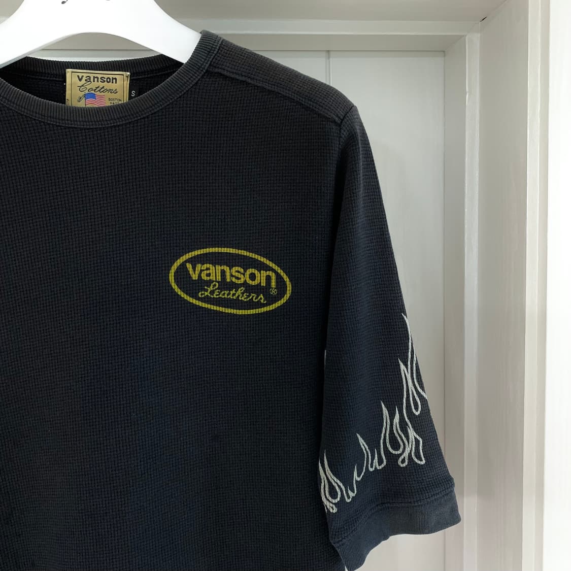 밴슨 레더 와플 코튼 슬리브 벤슨 vanson 상품이미지2