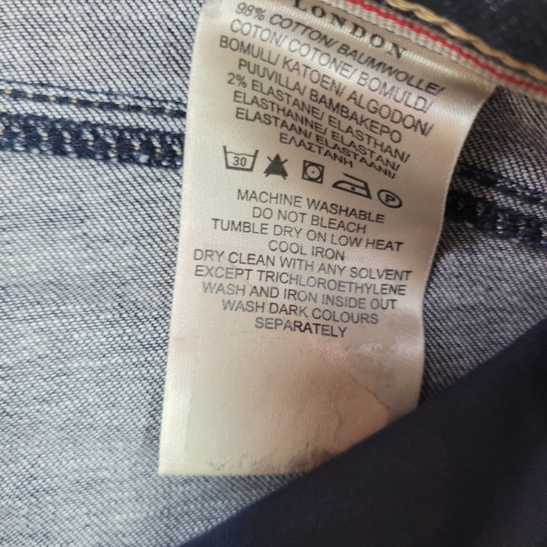 버버리 여성 데님 일자핏 청바지 상품이미지6