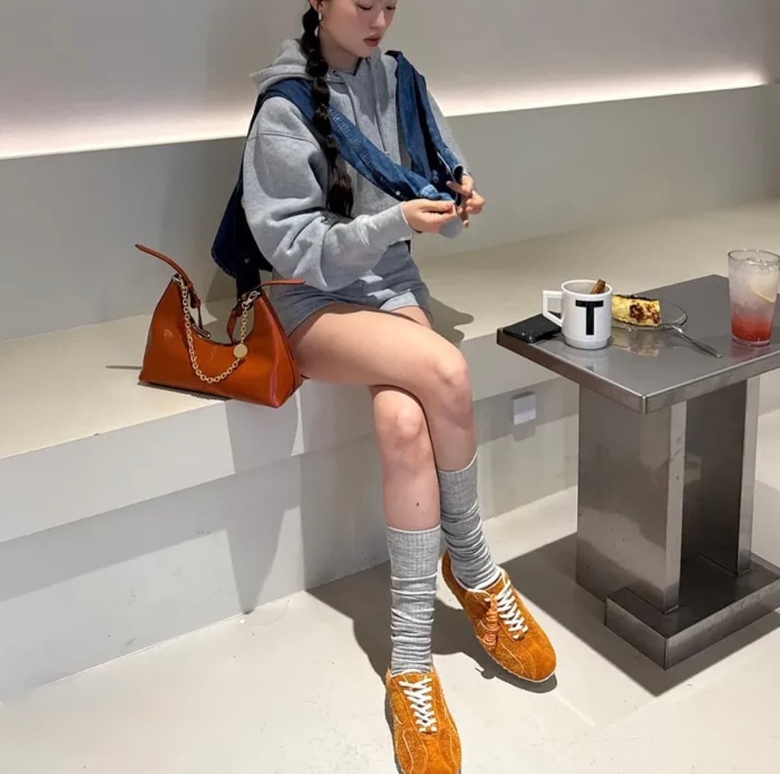 야세 스파이더 팝 스니커즈 오렌지  상품이미지1