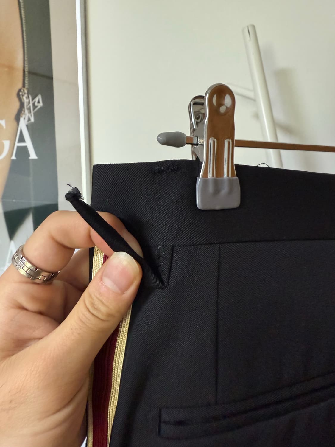 사이드 디테일 울 트라우저 상품이미지3