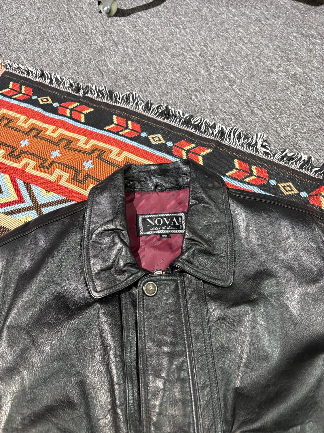 빈티지 NOVA 양가죽 A-1봄버자켓 상품이미지3
